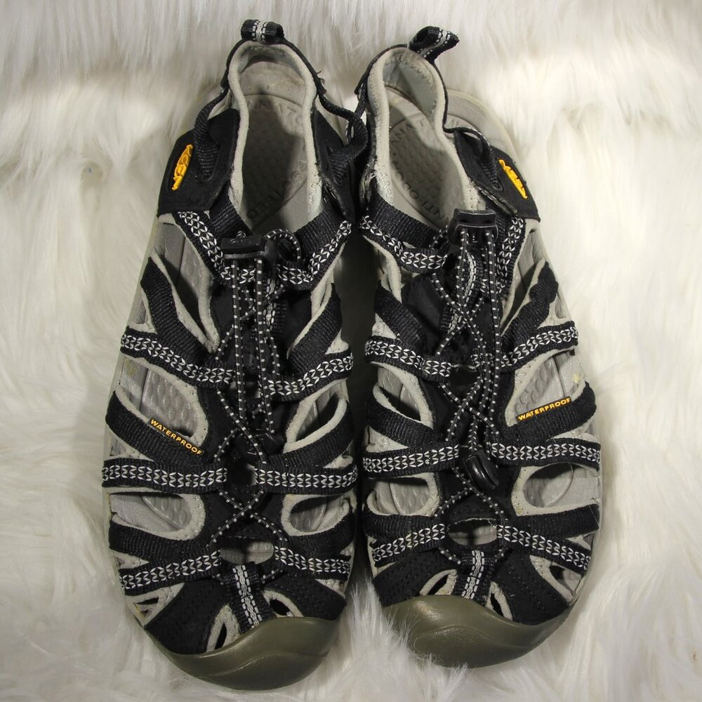 KEEN Women’s Waterproof Sandals Black Gray Size 7.5 Closed Toe Shoes 1008448 - Picture 5 of 14